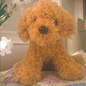 Curly-Haired Plush Puppy